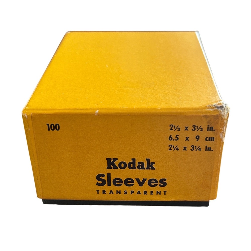 Kodak Transparent Sleeves Plastic 2.5x3.5‎ Vintage Mid Century